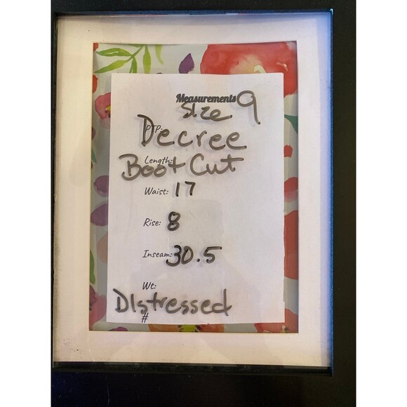 Decree Distressed Womens Jeans Size 9 Bootcut Lowrise Stylish Classy Comfortable - Picture 6 of 12